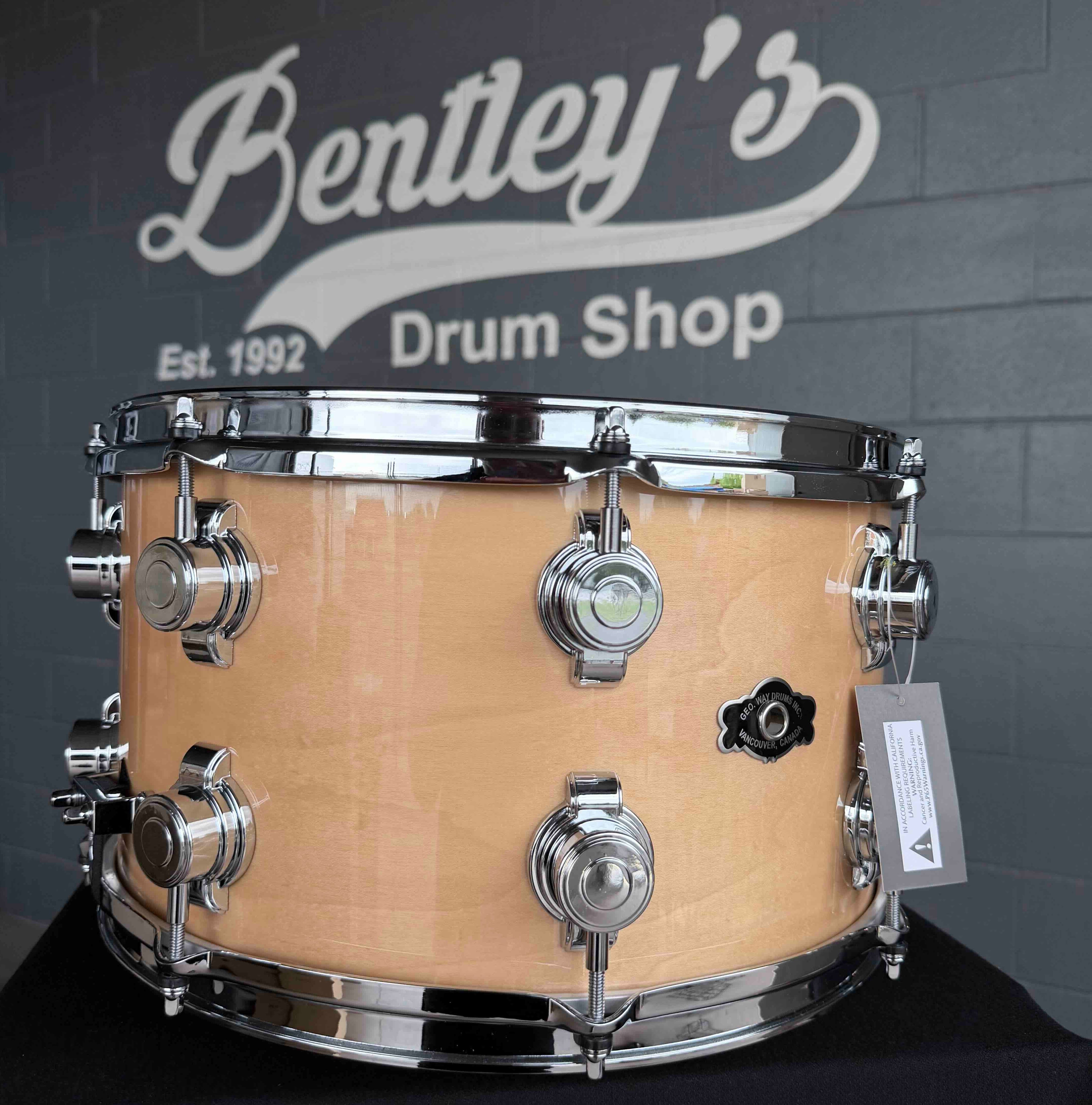 George Way Aristocrat Studio 8x14 Snare Drum in Natural Gloss Lacquer